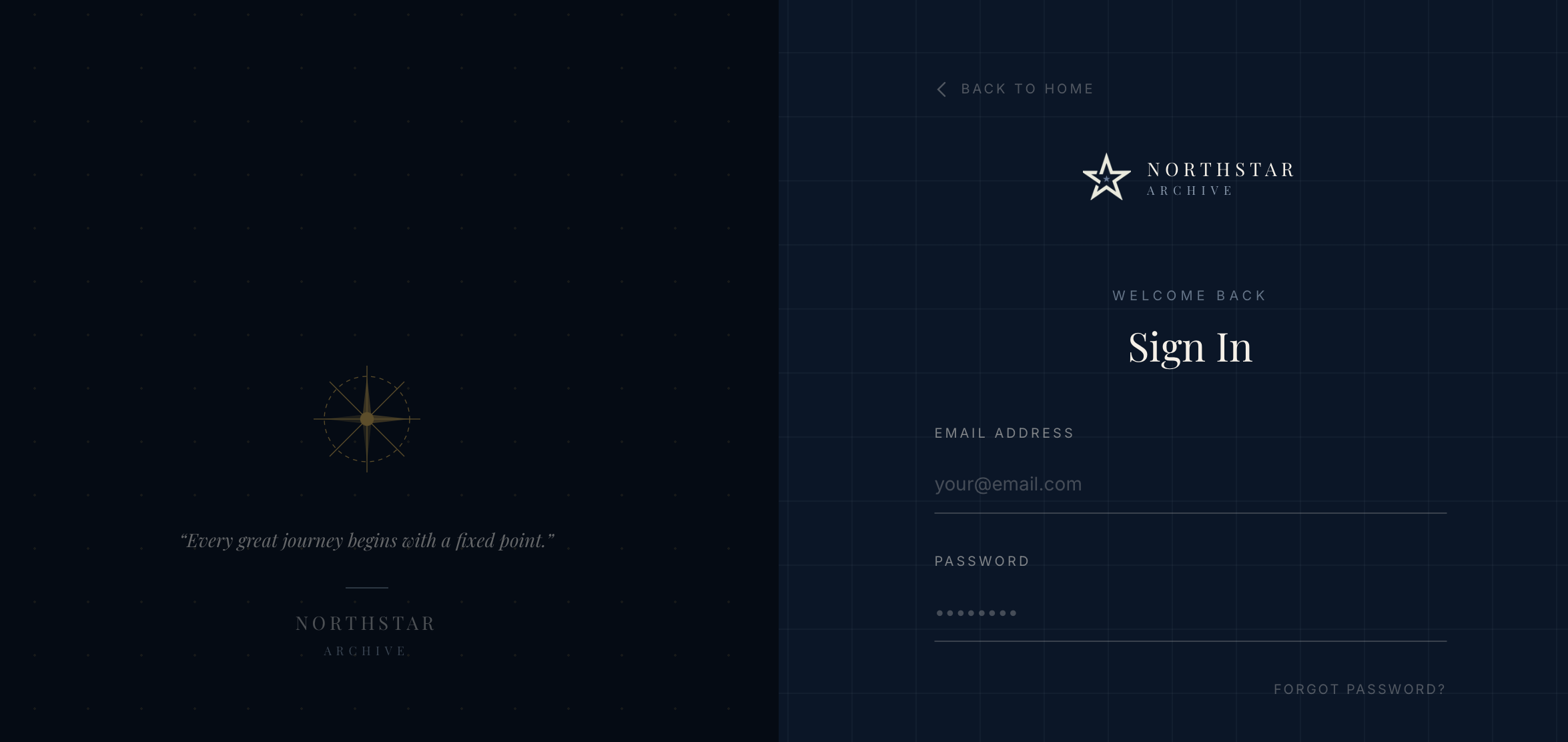 Northstar Archive screen 2