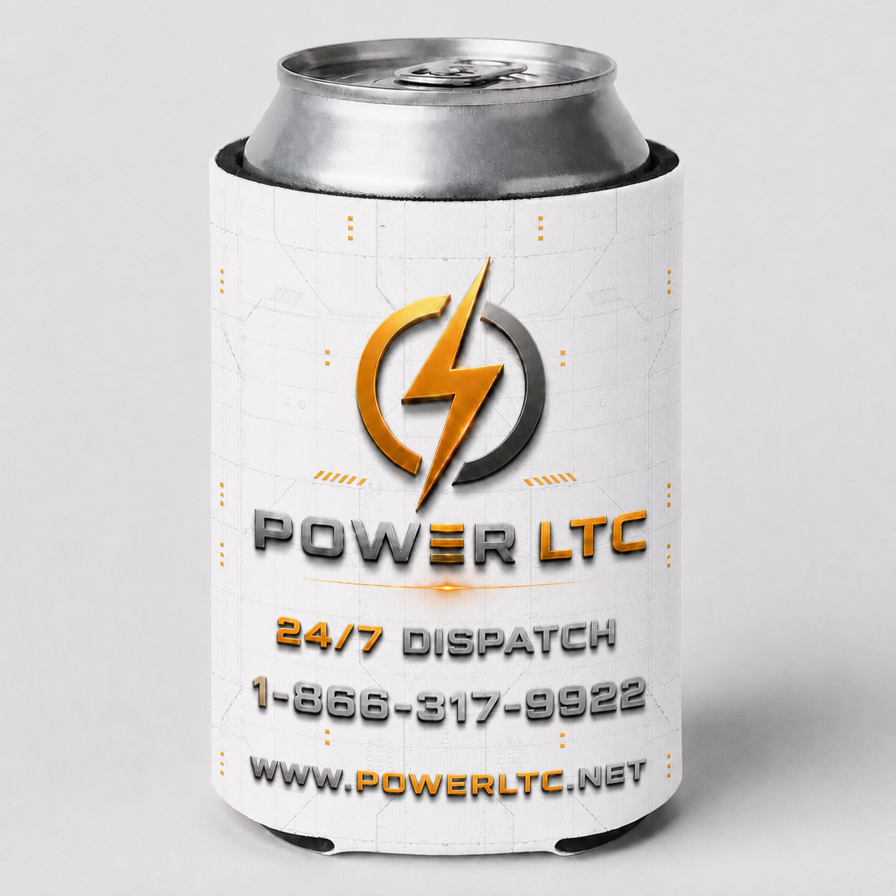 PowerLTC Coozie Concept 1 Back